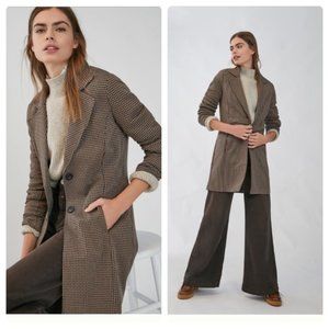 NWT Anthropologie Avec Les Filles Sigrid Longline Blazer Coat Small